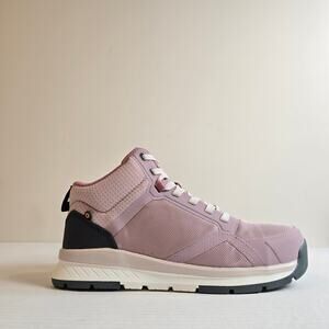 Bogs Womens Sandstone Mid Comp Toe Work Boots Size 8 Misty Rose